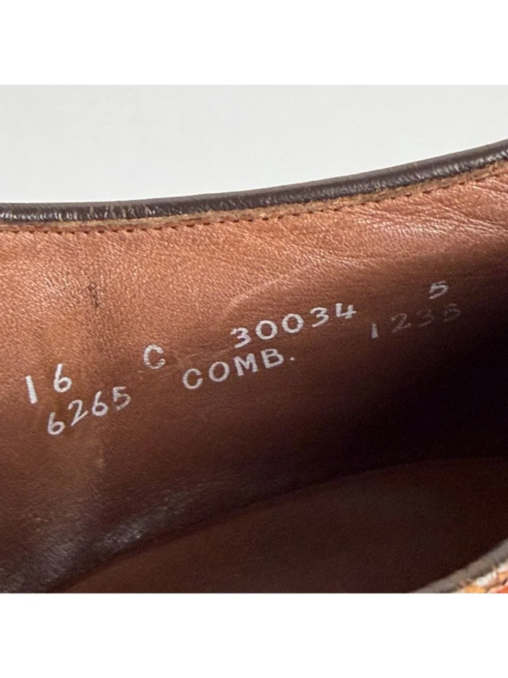 Allen Edmonds McAllister Wingtip Oxford Dress Shoes Mens 16 Brown Leather